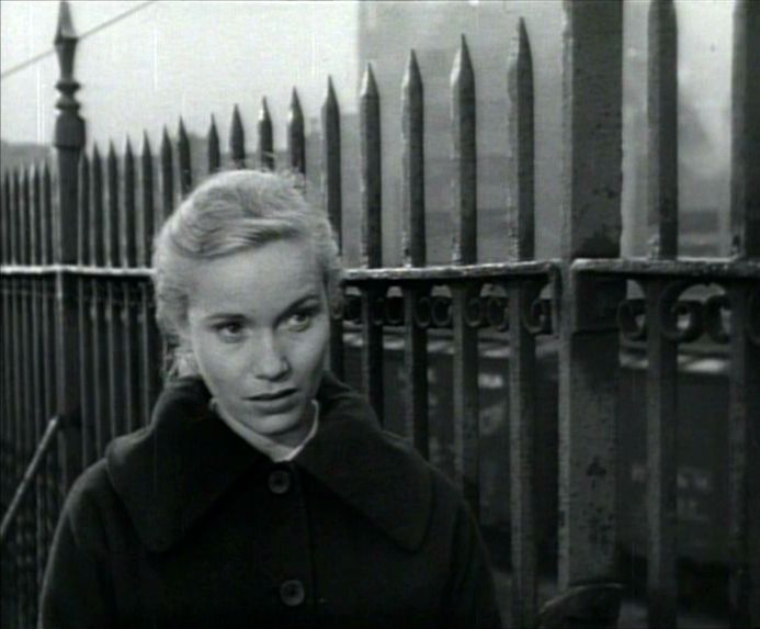 Eva Marie Saint in a trailer screenshot from the 1954 film On the Waterfront